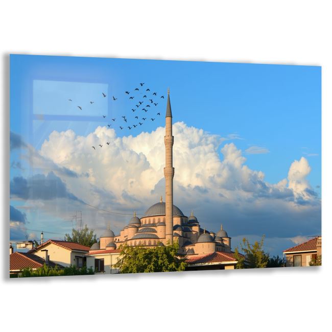 Türkiye Manzara Cam Tablo - Karışık - Yatay Motif 01-230 